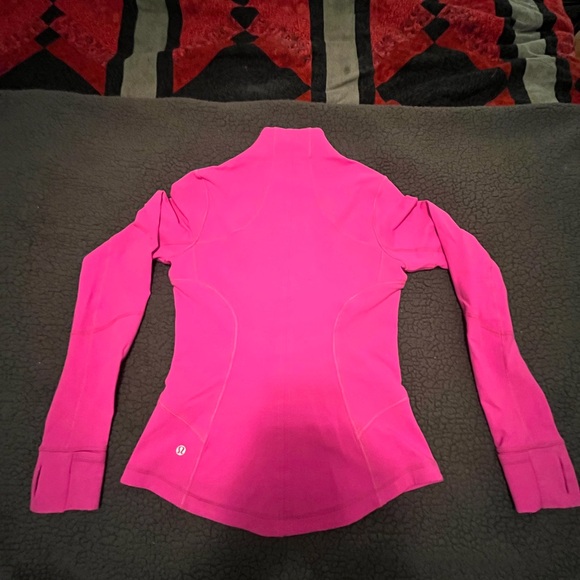 Lululemon Force zip up jacket bright pink size 6 - Picture 5 of 6